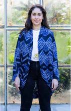 Load image into Gallery viewer, 'Indigo Blue' Cocoon Shrug / Kimono