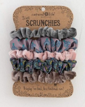 Load image into Gallery viewer, Mixed Scrunchies Hair Accessory Set - Grey
