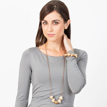 Load image into Gallery viewer, Rocky Mountain Pendant with Bronze Beads and Adjustable Cord by Rare Rabbit
