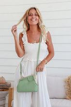 Load image into Gallery viewer, Asymmetrical dressy clutch in Pistachio

