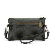Load image into Gallery viewer, Nina Clutch / Crossbody Vegan Leather Bag by Black Caviar Designs

