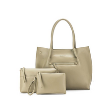 Load image into Gallery viewer, Black Caviar Brooklyn Olive Green Ladies 3 Piece Handbag Set
